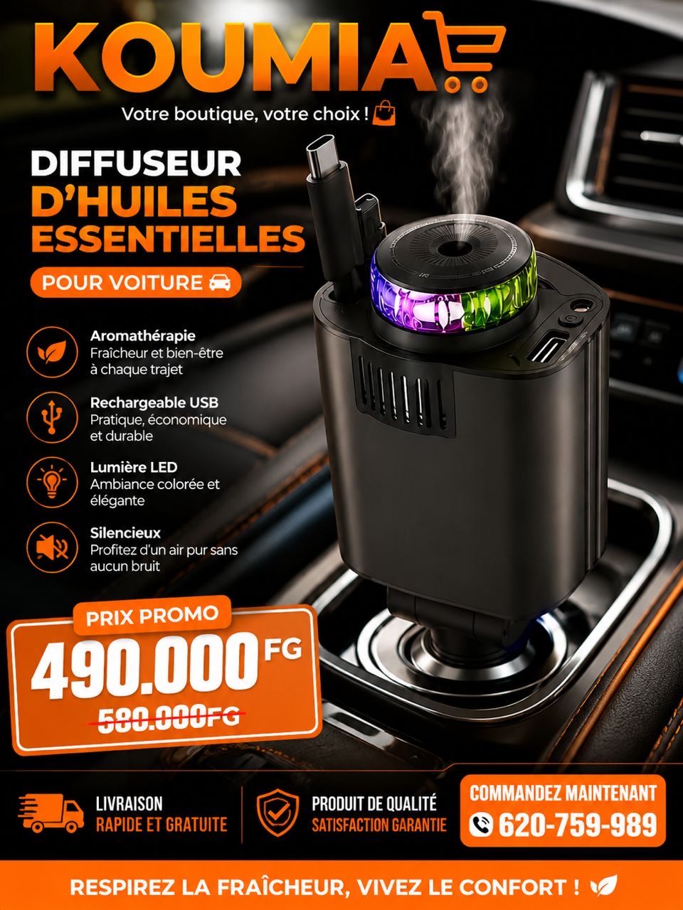 Diffuseur d’huiles essentielles