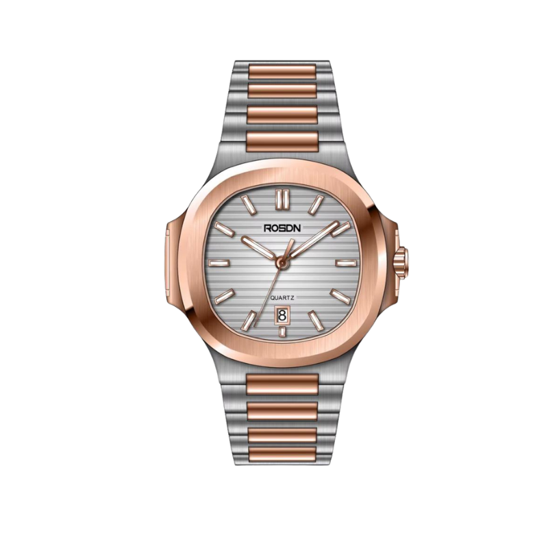 Montre de Luxe Silver Gold
