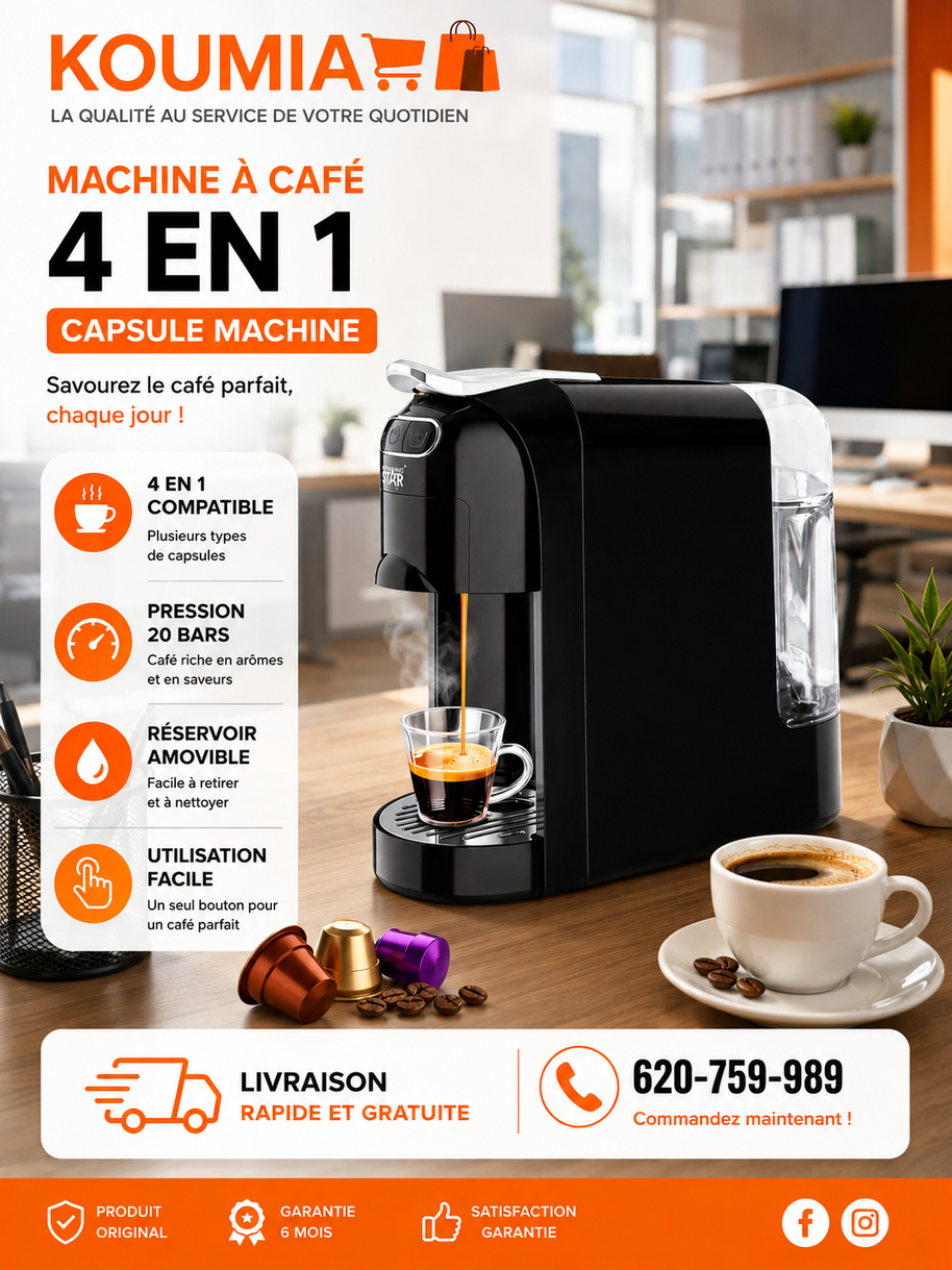 Machine à café 4 en 1