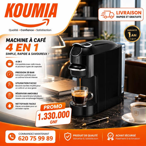 Machine à café 4 en 1 | Koumia